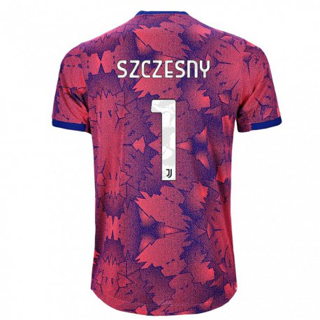 Kandiny Muži Wojciech Szczesny #1 Ružová Červená Modrá Dresy Tretia Csapatmez 2022/23 Dres