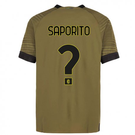 Kandiny Ženy Riccardo Saporito #0 Tmavozelený Čierna Dresy Tretia Csapatmez 2022/23 Dres