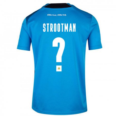 Kandiny Ženy Kevin Strootman #0 Tmavomodrá Biela Dresy Tretia Csapatmez 2022/23 Dres