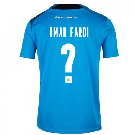 Kandiny Ženy El Omar Fardi #0 Tmavomodrá Biela Dresy Tretia Csapatmez 2022/23 Dres