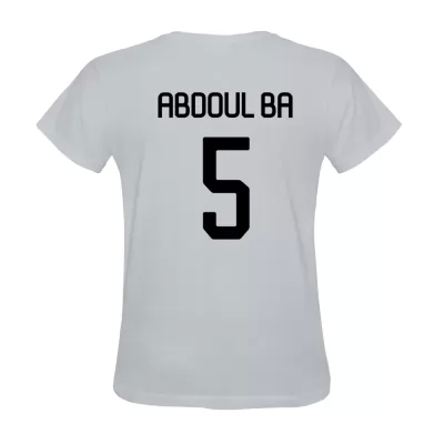 Muži Abdoul Ba #5 Biely Dresy Košele Dres